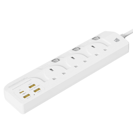 UE Electronic 35W Tipo G 7 en 1 Enchufe de extensi&oacute;n USB GaN